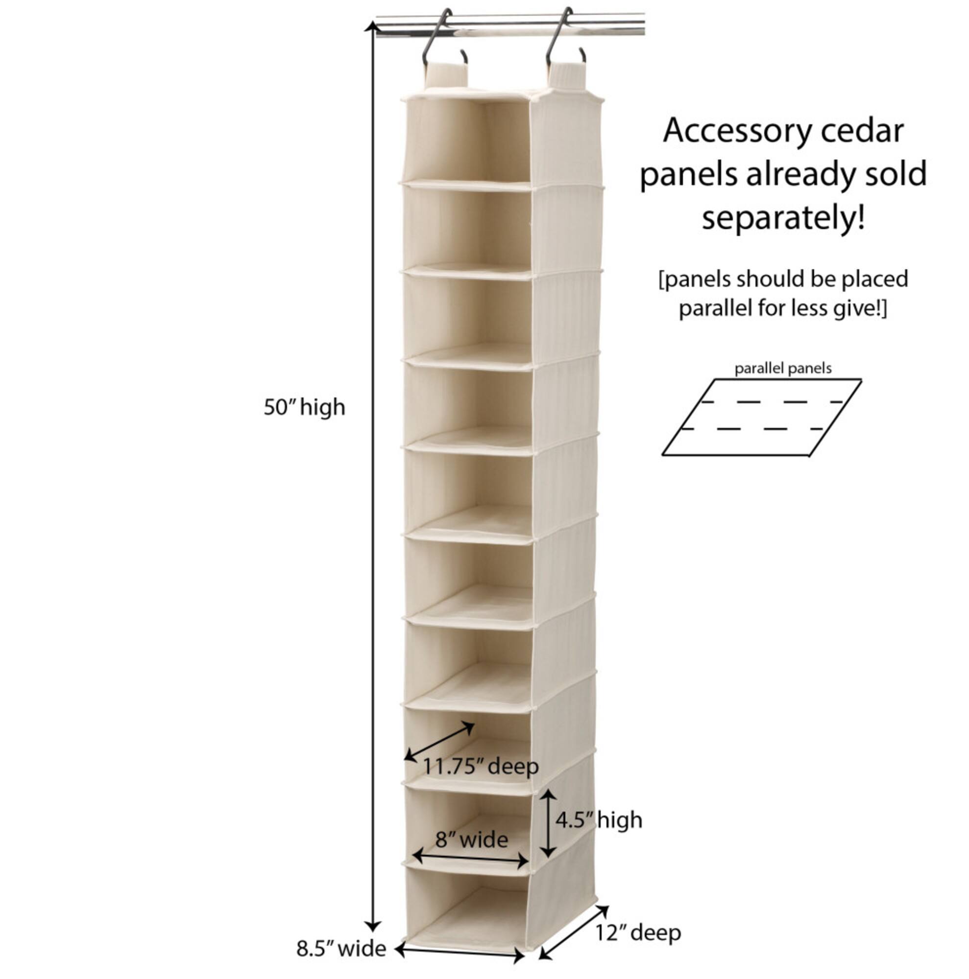 Household Essentials 50" Hanging Shoe Organizer